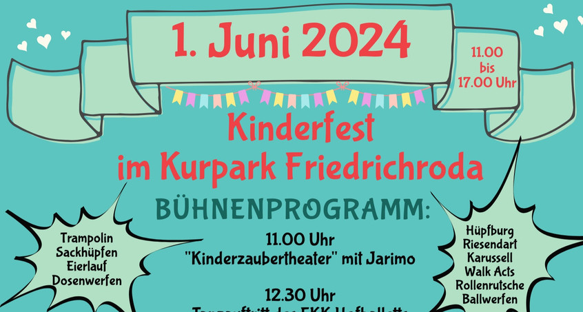 Kinderfest im Kurpark Friedrichroda