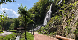 Kein Wasser mehr am Trusetaler Wasserfall