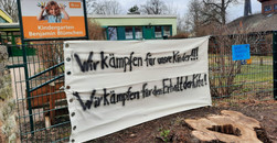 Weimarer demonstrieren für Erhalt ihrer Kindergärten 
