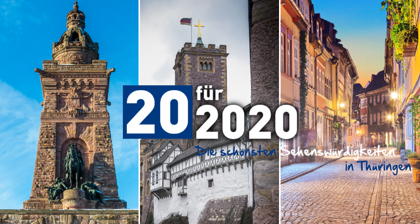 Die 20 für 2020 - die schönsten Sehenswürdigkeiten in Thüringen