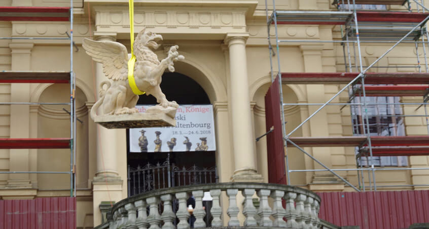 Giebelfiguren ins Lindenau-Museum zurückgekehrt 