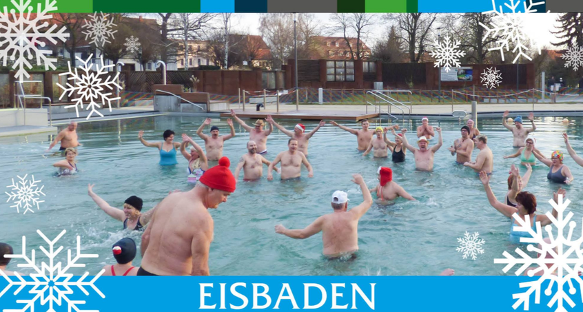 Über 50 Mutige beim Eisbaden in Bad Frankenhausen