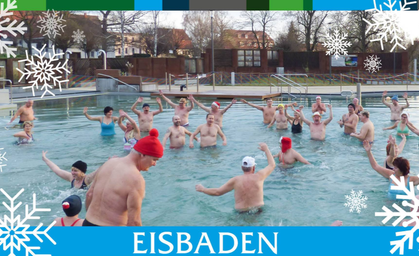 Über 50 Mutige beim Eisbaden in Bad Frankenhausen