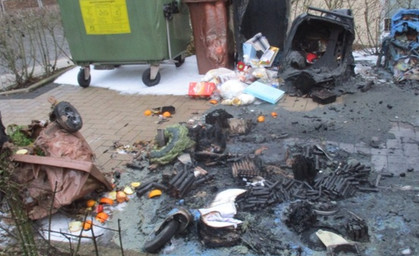 Hoher Schaden bei Mülltonnenbrand in Jena