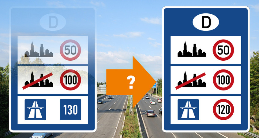 Auf deutsche Autobahnen bald Tempolimit 120km/h?