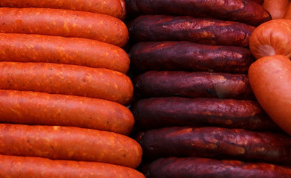 Bauernknackwurst mit gemahlenem Kümmel 