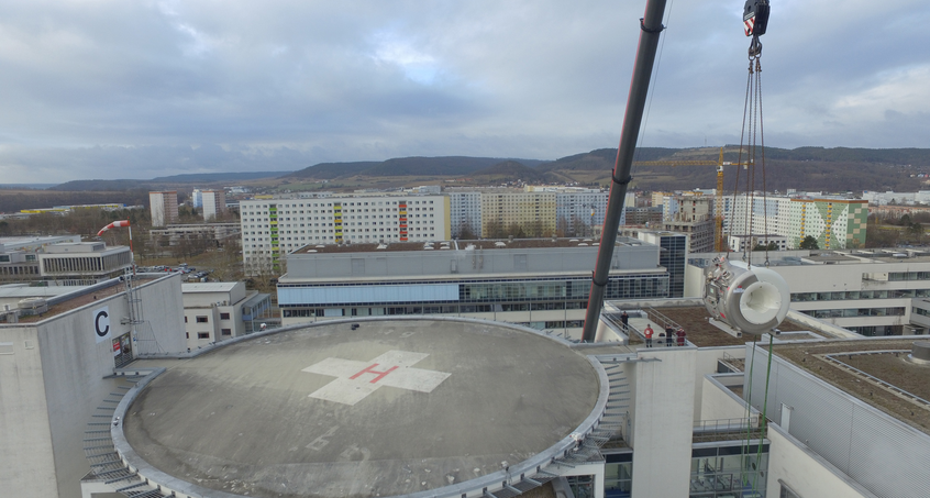 Schwergewichte schweben ins Uniklinikum