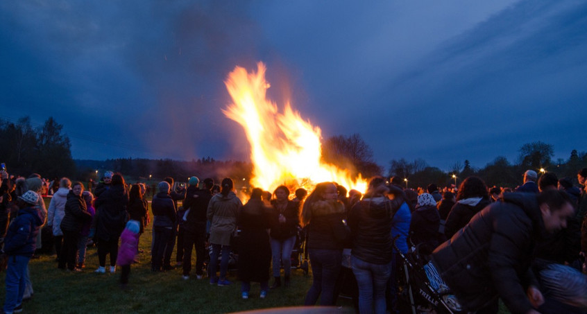 Maifeuer in Thüringen