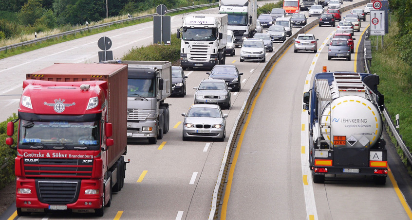 Neue Baustelle auf der A71 