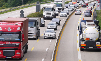 Neue Baustelle auf der A71 