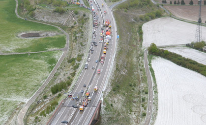 Massenkarambolage und tödlicher Unfall