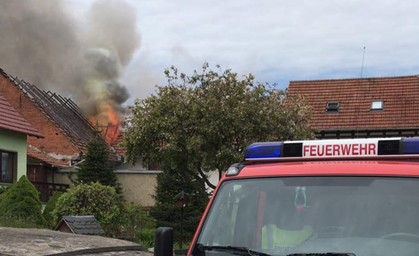 Großbrand im Wartburgkreis