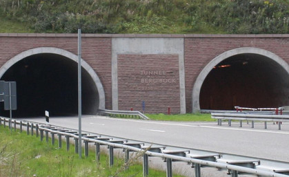Wartungsarbeiten im Tunnel Berg Bock