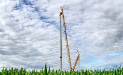 Thüringens höchstes Windrad ist im Endspurt