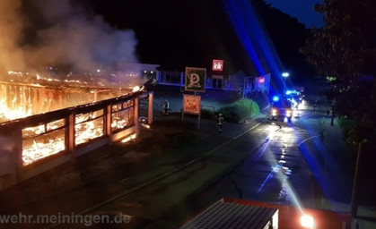 Großbrand in Meiningen