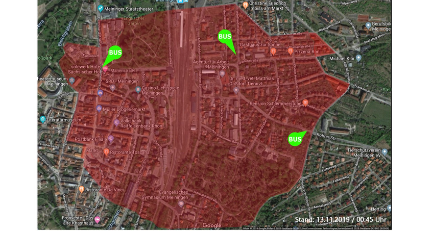 Fliegerbombe in Meiningen gefunden