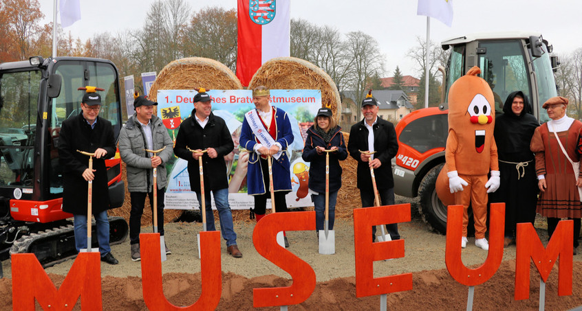 Grundstein für neues Bratwurstmuseum in Mühlhausen wird gelegt