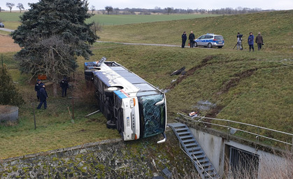 Schlimmer Schulbusunfall im Wartburgkreis