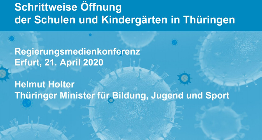 Thüringen gibt Fahrplan für Schulen und Kindergärten vor