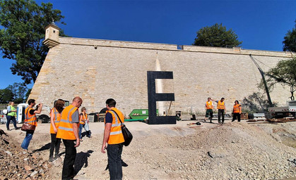 Erfurt plant Schriftzug am Petersberg