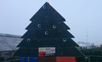 Deutschlands wohl schwerster Weihnachtsbaum