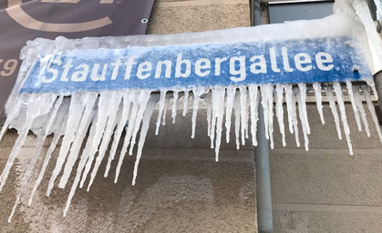 Warnung vor Eiszapfen