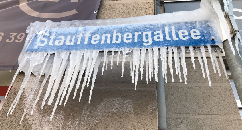 Warnung vor Eiszapfen