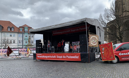 Erfurt: Kundgebung der Veranstaltungsbranche