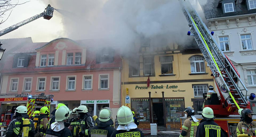 Große Hilfsbereitschaft nach Brand in Weida