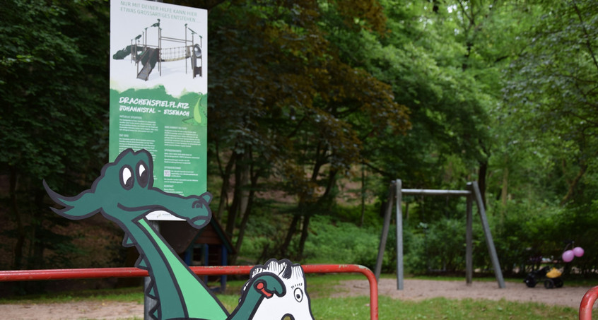 Spendensammlung für den Drachenspielplatz