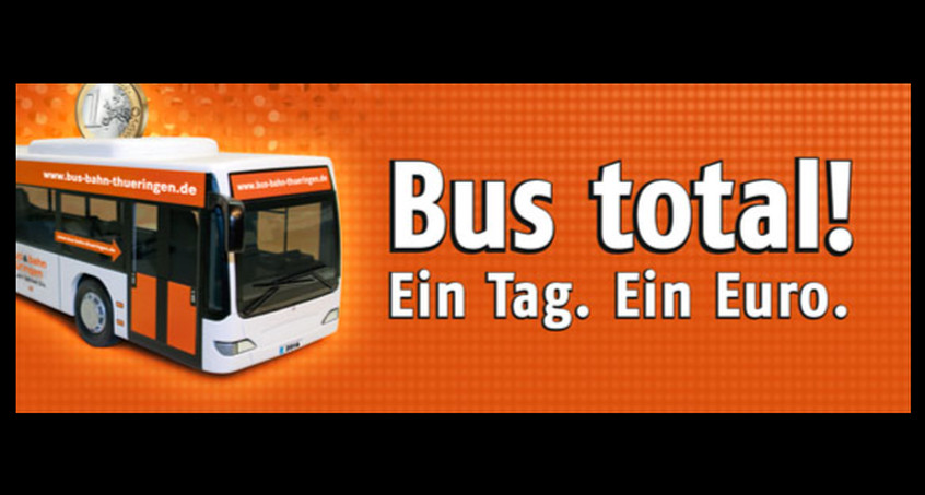 Wieder Ein-Euro-Tag in Thüringer Bussen