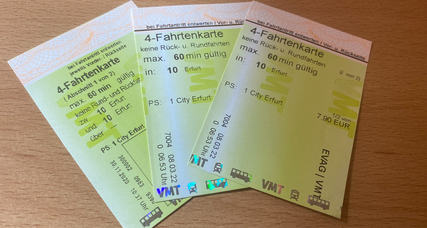Kein Umtausch von angebrochenen 4-Fahrten-Tickets: Verbraucherzentrale mahnt VMT ab
