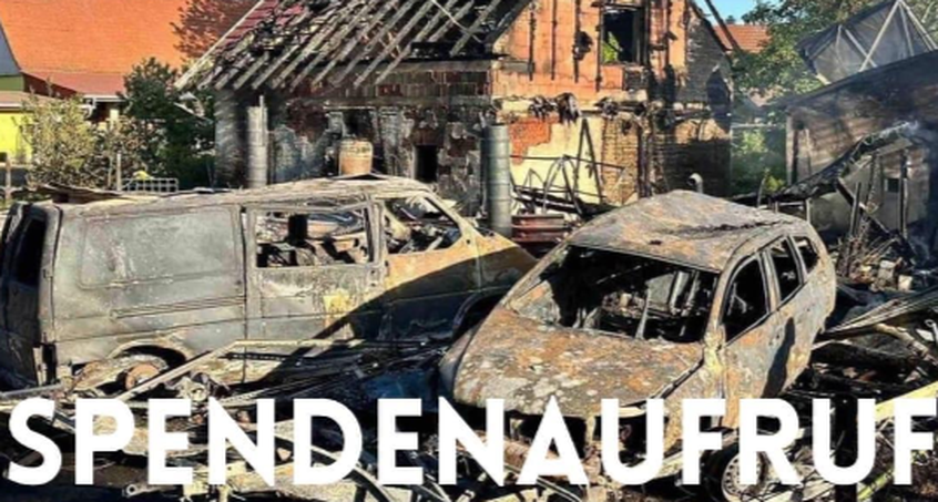 Spendenaufruf, Dorffest und Benefizkonzert für Brandopfer von Hemleben 