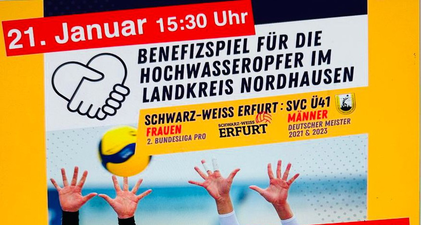 Volleyball-Profis spielen zugunsten der Hochwasser-Opfer