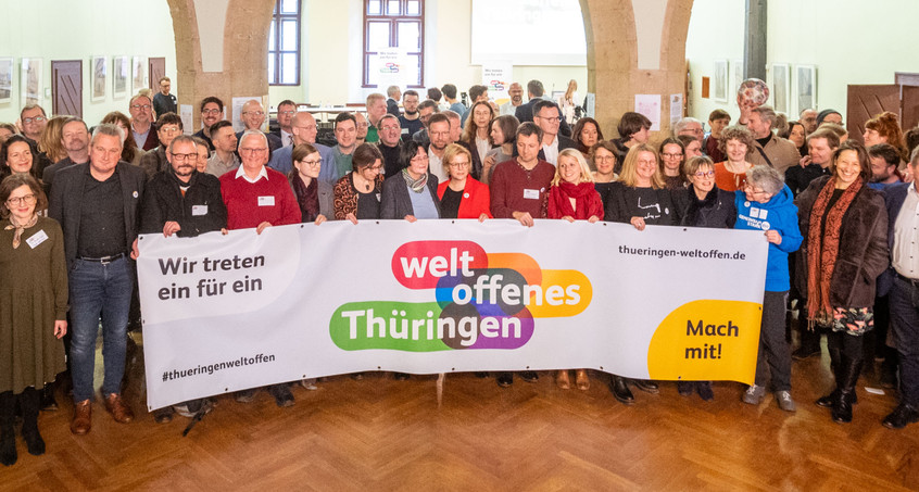 Bündnis "Weltoffenes Thüringen" für Demokratie und Offenheit