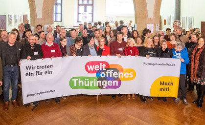 Bündnis "Weltoffenes Thüringen" für Demokratie und Offenheit