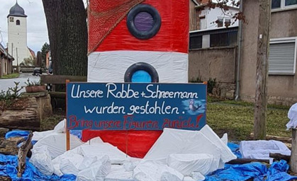 Großmölsen: Robbe und Schneemann gestohlen!