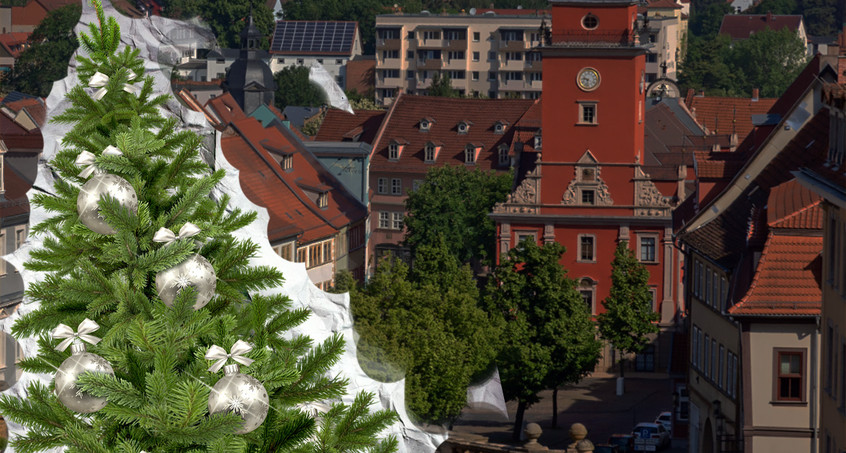 Gotha stellt heute erste Weihnachtsbäume auf