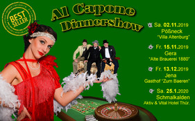 Al Capone macht Thüringen wieder unsicher - Dinnershow im Stil der 20er Jahre