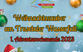 Weihnachtszauber am Trusetaler Wasserfall