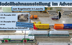 Modelleisenbahnen und Kugeln aus Glas