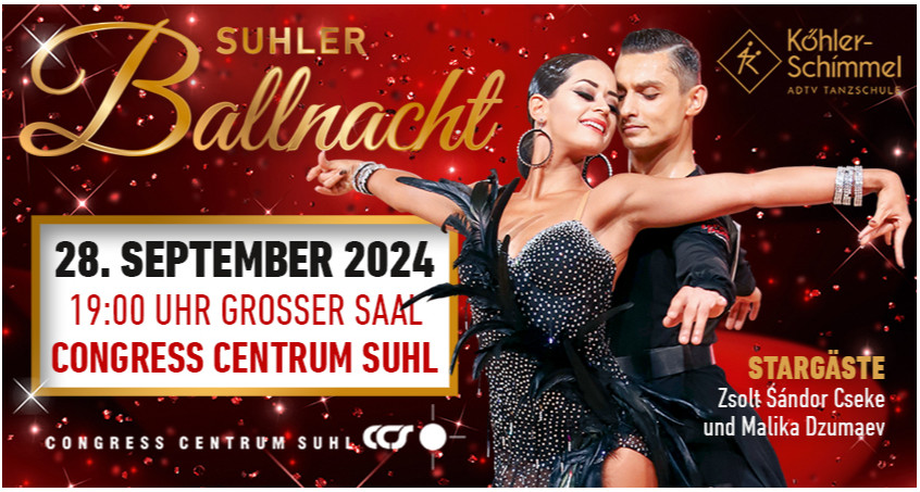 Suhler Ballnacht 2024: „Tanzen. Tanzen. Tanzen.“