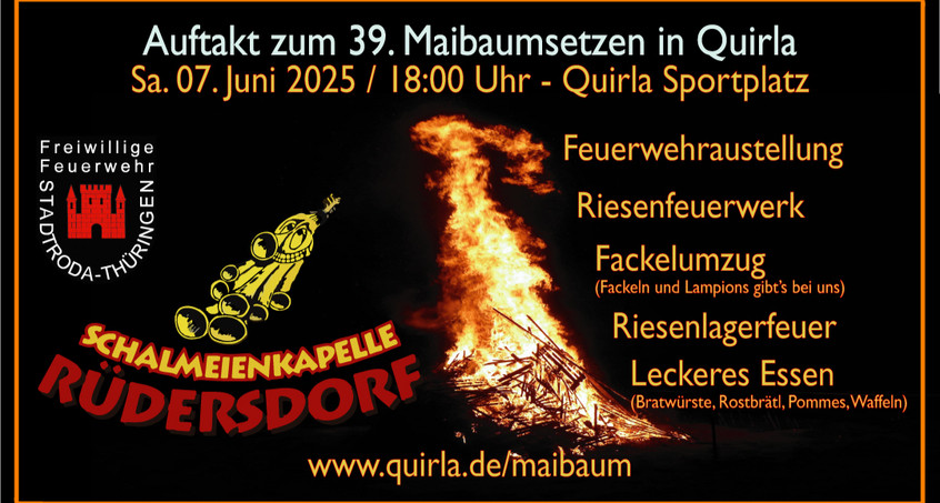 Fackelumzug zum 39. Maibaumsetzen