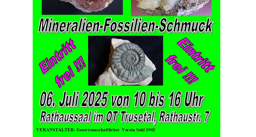 Mineralien und Fossilienbörse