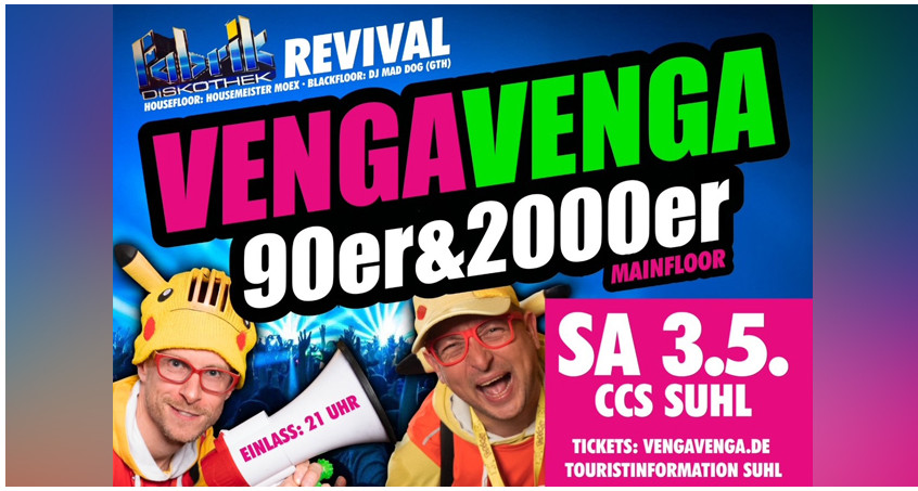 Venga Venga - die Große 90‘er/2000‘er Party