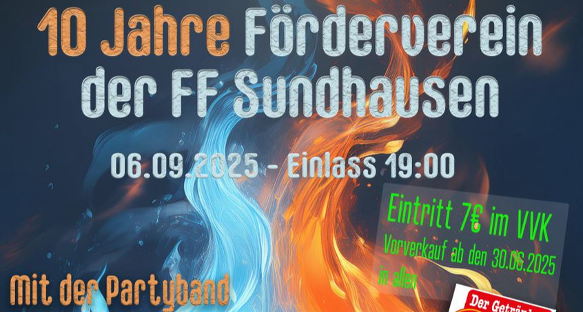 10 Jahre Förderverein Feuerwehr Sundhausen