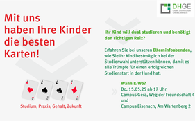 Elternabend an der Dualen Hochschule in Gera