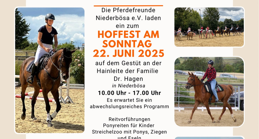 Hoffest auf dem Gestüt an der Hainleite