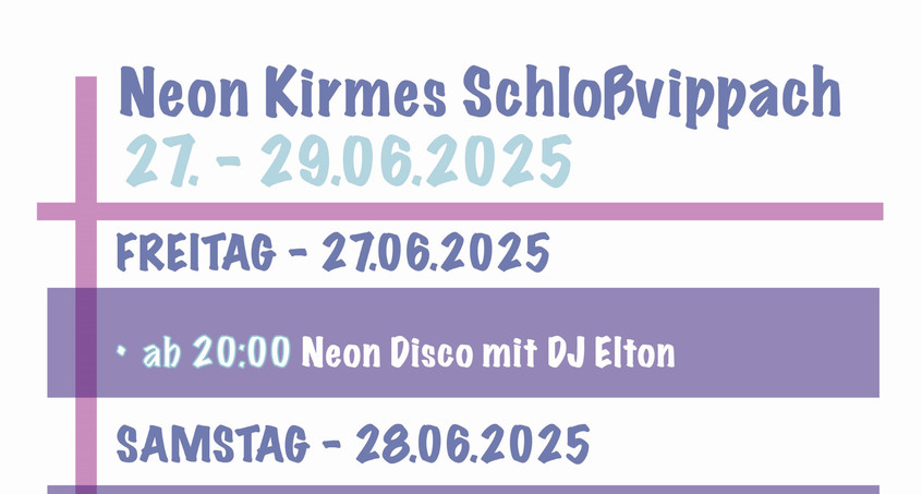 Neon Disco Kirmes 