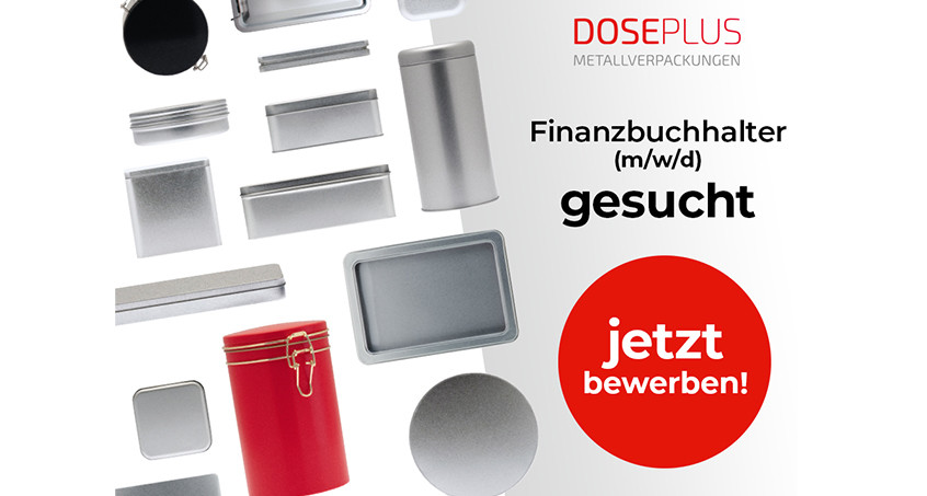 Summen- und Saldenschmied für unsere Metalldosen: Die Dosenspezialist GmbH sucht einen Finanzbuchhalter (m/w/d)